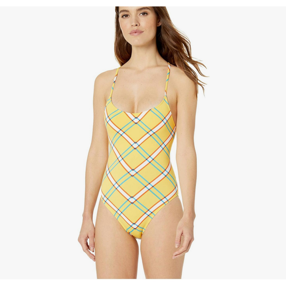 Hobie Junior High Leg One Piece Swimsuit Check it Out Dandelion Size L